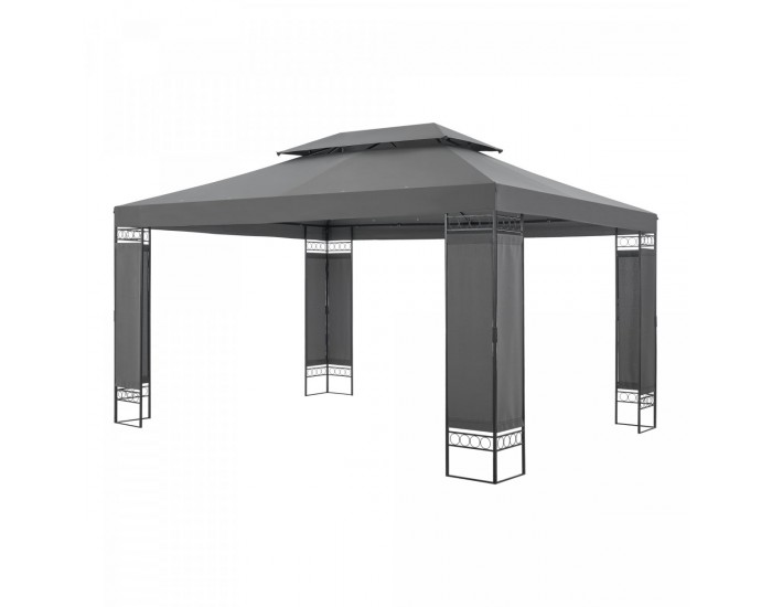 Marquee Lanciano Pavilion 400x300x265cm, Тъмно сиво