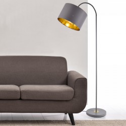 Подова лампа Toledo 173cm 1xE27, Сив метал - Lux.pro