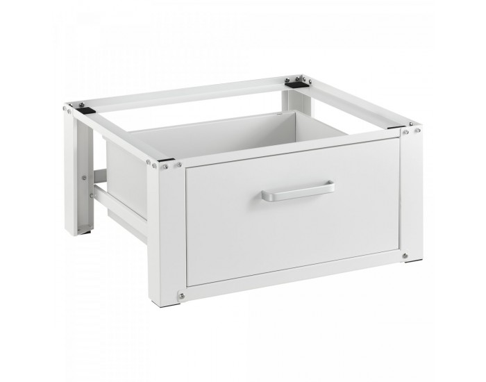Платформа за перална машина 63 x 54 x 31 cm, до 150 kg, Стомана, Бяла *65095806*