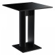 Трапезна маса Lindesnes, 65 x 65 x 78 cm, ПДЧ, Черен гланц