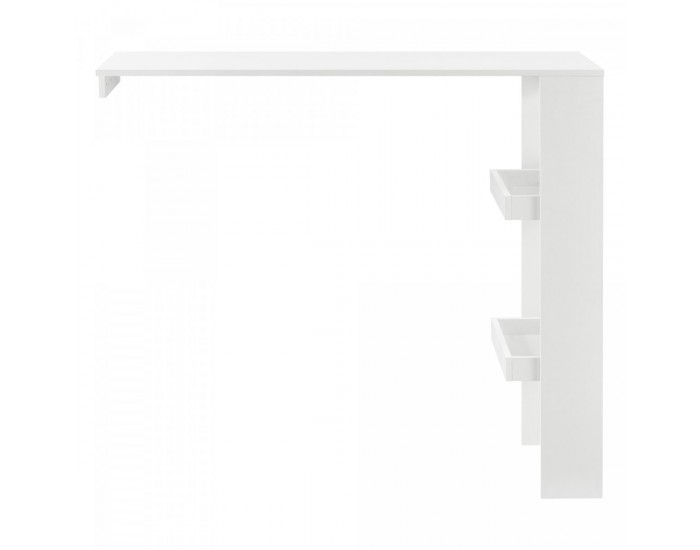 Бар маса Bromölla, размери 120x45x106 см,  Бял цвят