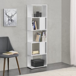 Етажерка Aneby, размери 159x45x24см,  с 5 рафта,  Бял цвят - Living
