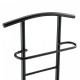 Мъжки камериерски стол Anahim, размери  107x45x45 см,  със закачалка + поставка за панталон, рафт, метална рамка, вид на орех