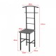 Стол Valet Anaheim, размери  107x45x45 см,  тъмно сив цвят