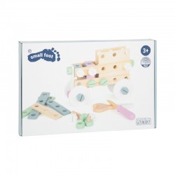 Small Foot Конструктор Влак, дървен, 12 х 12 х 0.5 cm - Puzzle-uri și jocuri