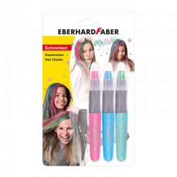Eberhard Faber Пастели за коса, металик, 3 цвята - Papetărie