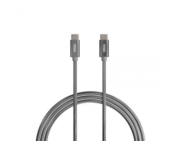 Yenkee Кабел USB Type-C към USB Type-C, 2 m, сив