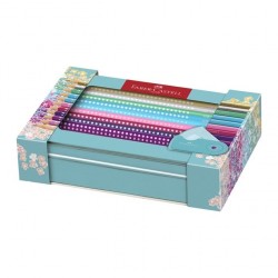 Faber-Castell Цветни моливи Sparkle, 20 цвята, с острилка - Papetărie
