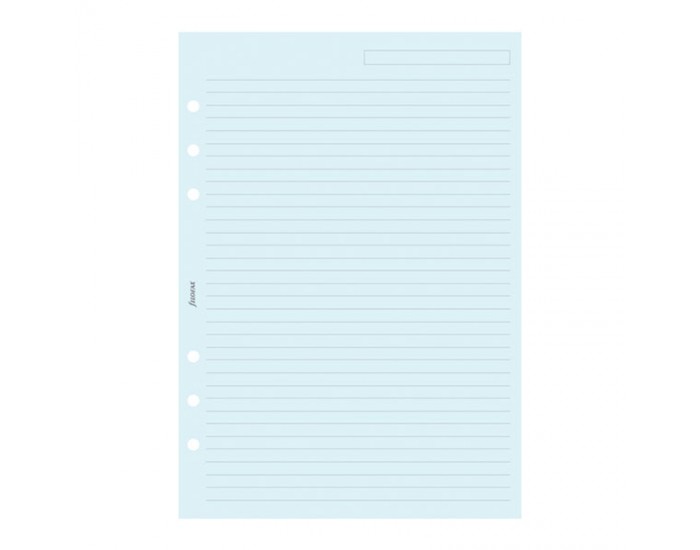 Filofax Пълнител за органайзер, A5, на редове, сини листове