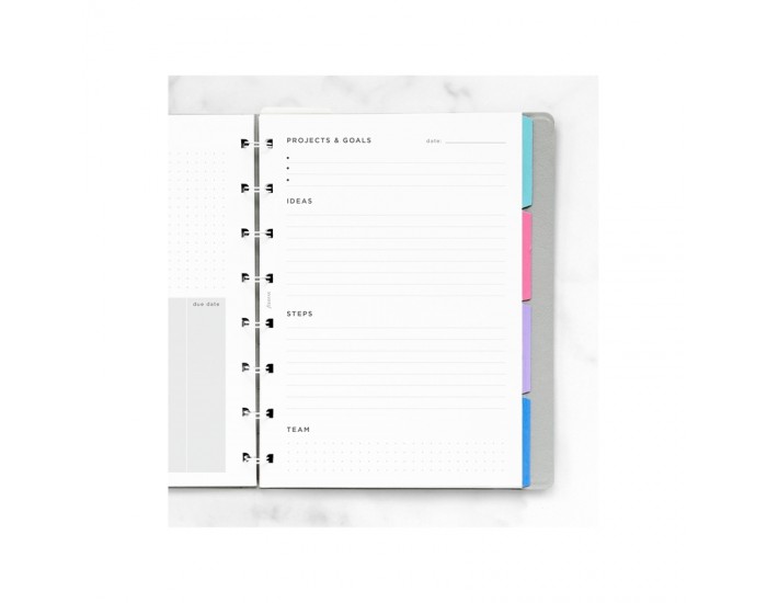 Filofax Пълнител за тефтер, A5, за проекти и цели, 56 листа