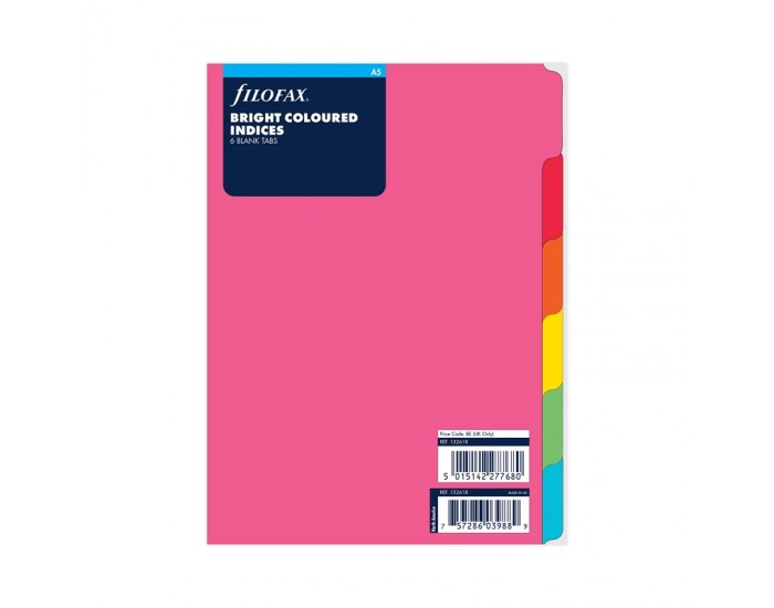 Filofax Разделител за органайзер, A5, 6 цвята