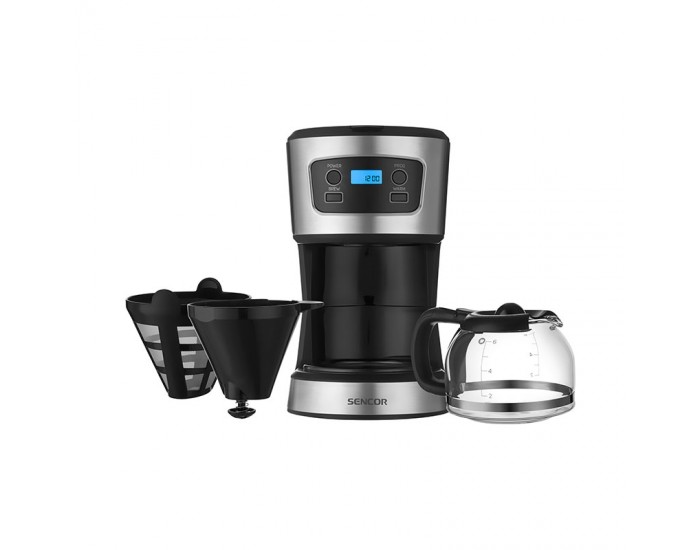 Sencor Кафеварка SCE 3700BK, със стъклена кана