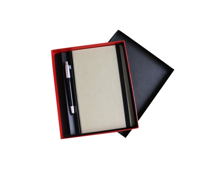 Gipta Тефтер, 13 x 21 cm, с химикалка Master Set, в кутия