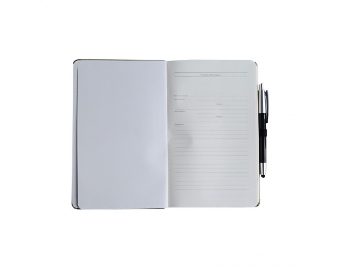 Gipta Тефтер, 13 x 21 cm, с химикалка Master Set, в кутия