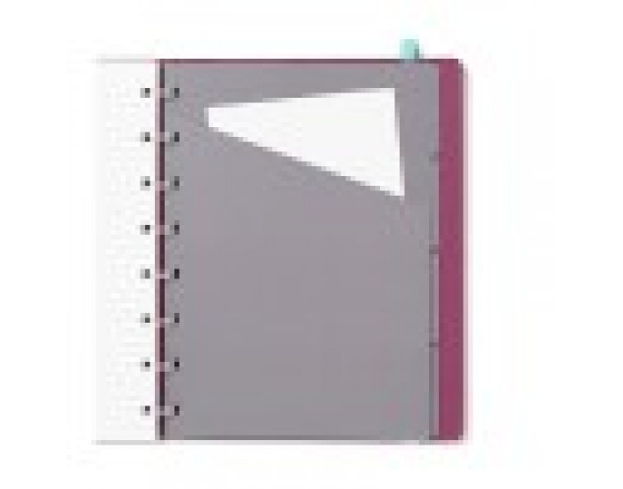 Filofax Тефтер Neutrals, A5, тъмнолилав
