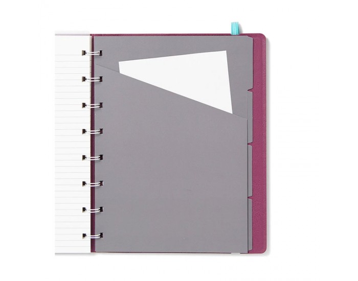 Filofax Тефтер Neutrals, A5, тъмнолилав