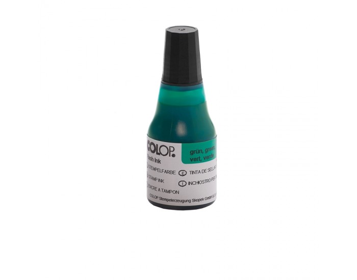 Colop Мастило за тампон EOS, 25 ml, зелено