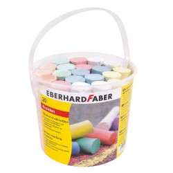 Eberhard Faber Тебешир, 6 цвята, 20 броя в кофа - Papetărie