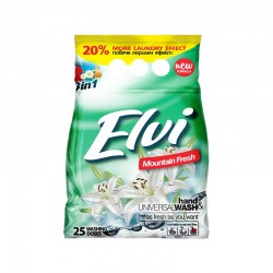 Elvi Перилен препарат, прах, за бяло и цветно пране, планинска свежест, 2 kg - Curățenie și dezinfecție