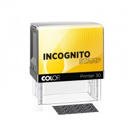 Colop Печат Incognito Printer 30, правоъгълен, 18 x 47 mm, черен - Papetărie