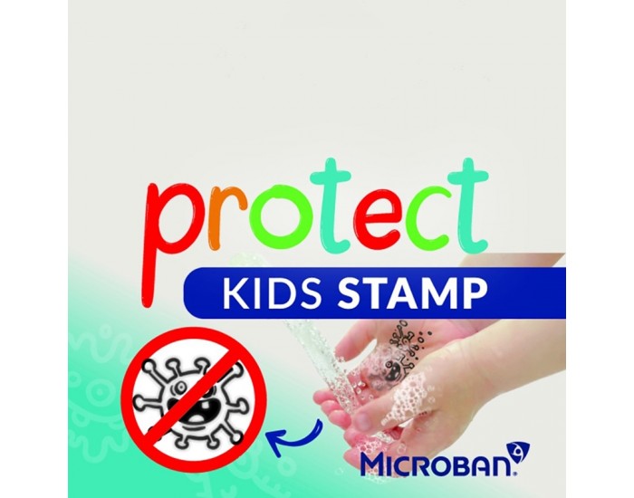 Colop Печат Microban Printer 20 Protect Kids, правоъгълен, черен