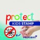Colop Печат Microban Printer 20 Protect Kids, правоъгълен, черен