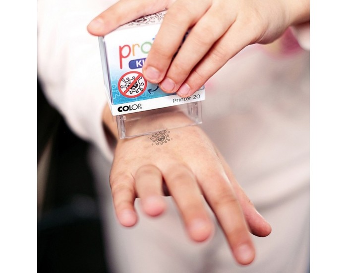 Colop Печат Microban Printer 20 Protect Kids, правоъгълен, черен