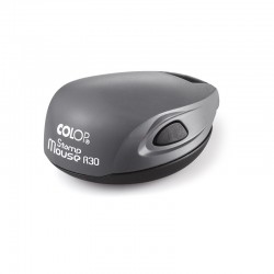 Colop Печат Stamp Mouse R 30, джобен, кръгъл, 30 mm, сив - Papetărie