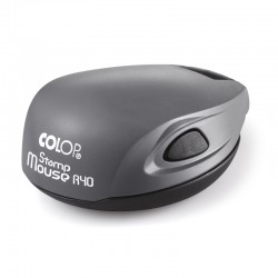 Colop Печат Stamp Mouse R40, кръгъл, 40 mm, джобен, сив - Papetărie