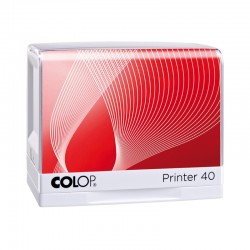 Colop Печат Printer 40, правоъгълен, 23 x 59 mm, син - Papetărie