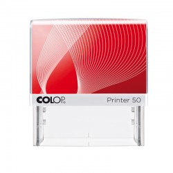 Colop Печат Printer 50, правоъгълен, 30 x 69 mm, син - Papetărie