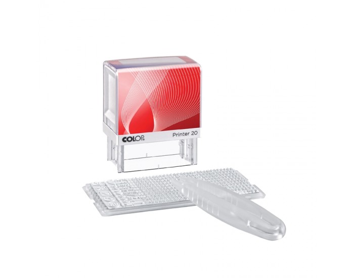 Colop Печат Printer 20/1 Set, самонареждащ се, 14 x 38 mm, с букви на латиница