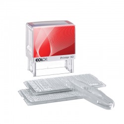 Colop Печат Printer 30/2 Set, самонареждащ се, 18 x 47 mm, с букви на кирилица и латиница - Papetărie