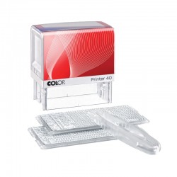Colop Печат Printer 40/2 Set, самонареждащ се, 23 x 59 mm, с букви на кирилица и латиница - Papetărie