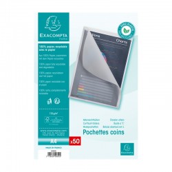 Exacompta Джоб за документи, L-образен, картонен, 110 g/m2, 50 броя - Papetărie