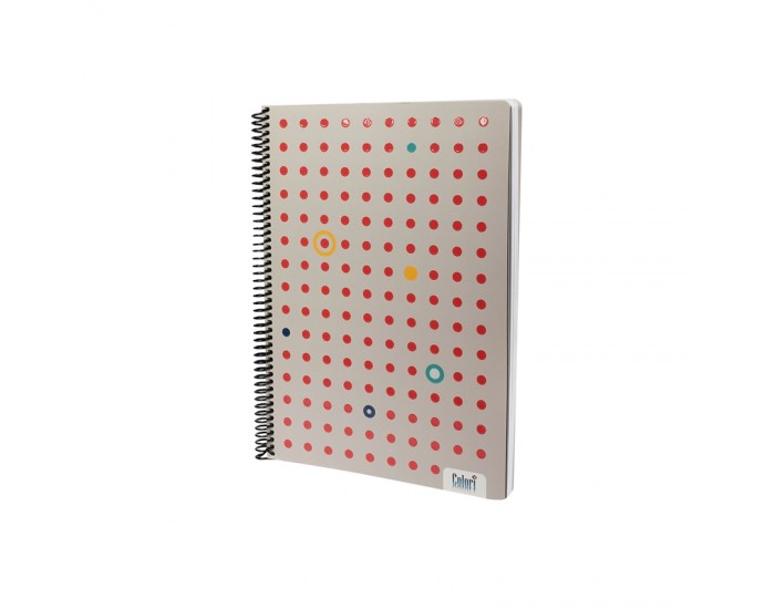 Colori Caiet, A4, rânduri late, 2 teme, ofset hârtie, spirală, copertă moale, 100 foi
