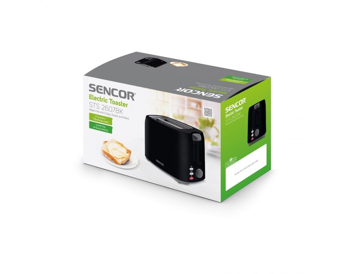 Sencor Тостер STS 2607BK, 750 W, черен