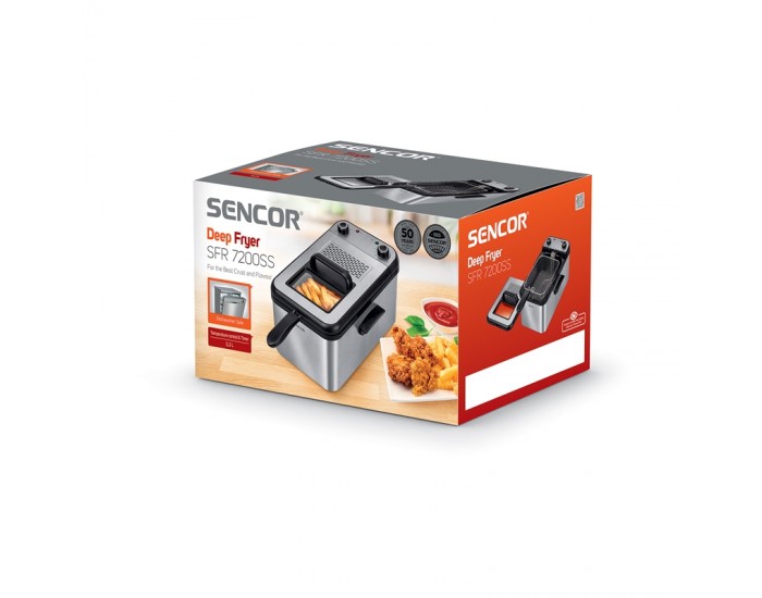 Sencor Фритюрник SFR 7200SS, 2200 W, сребрист