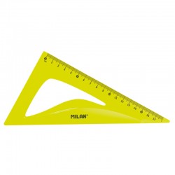 Milan Чертожен комплект Acid Flex & Resistant, 4 части, жълт - Instrumente de scris