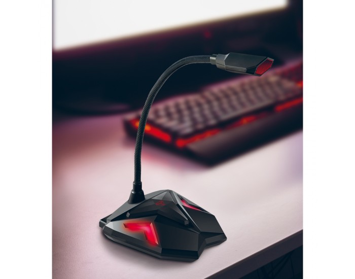 Yenkee Микрофон 1040 Scout, геймърски, USB, черен