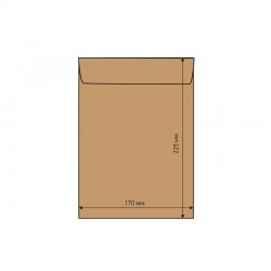 Airpoc Плик с въздушни мехурчета C/13, 225 x 175 mm, със самозалепваща лента, кафяв - Papetărie
