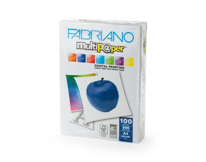 Fabriano Копирна хартия Multipaper, A4, 100 g/m2, гланц, 500 листа