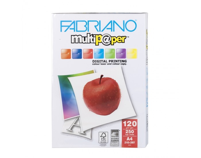 Fabriano Копирна хартия Multipaper, A4, 120 g/m2, гланц, 250 листа