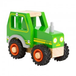 Small Foot Трактор, дървен, зелен, 13 х 7 х 10 cm - Puzzle-uri și jocuri