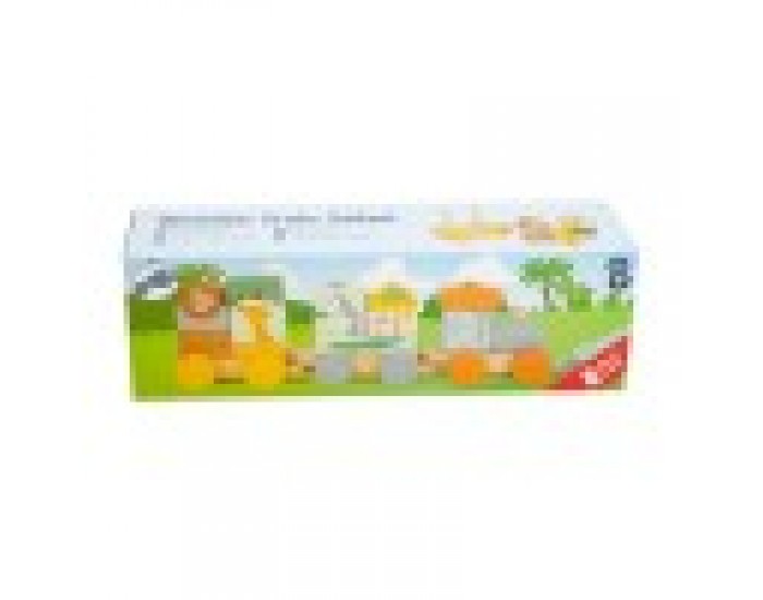 Small Foot Влакче Сафари, дървено, 16 части