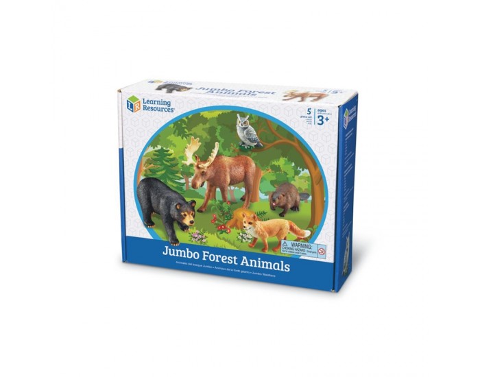 Learning Resources Животни, горски, 5 броя