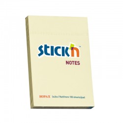 Stick'n Самозалепващи листчета, 76 x 51 mm, пастелни, жълти, 100 листа - Benzi autoadezive și folie