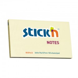 Stick'n Самозалепващи листчета, 76 x 127 mm, пастелни, жълти, 100 листа - Benzi autoadezive și folie