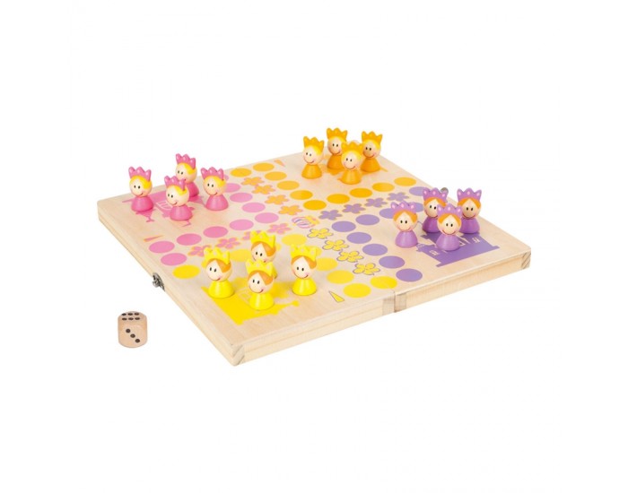 Small Foot Игра Не се сърди, човече - Принцеси, дървено, 24 х 24 х 1.5 cm