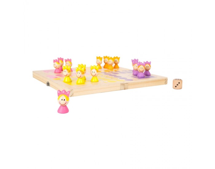 Small Foot Игра Не се сърди, човече - Принцеси, дървено, 24 х 24 х 1.5 cm